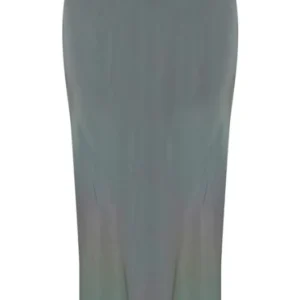 Shape Sea Green Slinky Fishtail Maxi Skirt