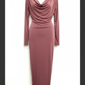 Cowl Neck Midi Dress