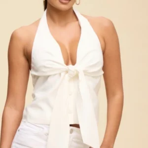 Riviera Bow Halter Top