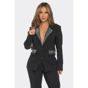 The OC Signature Rhinestone Blazer